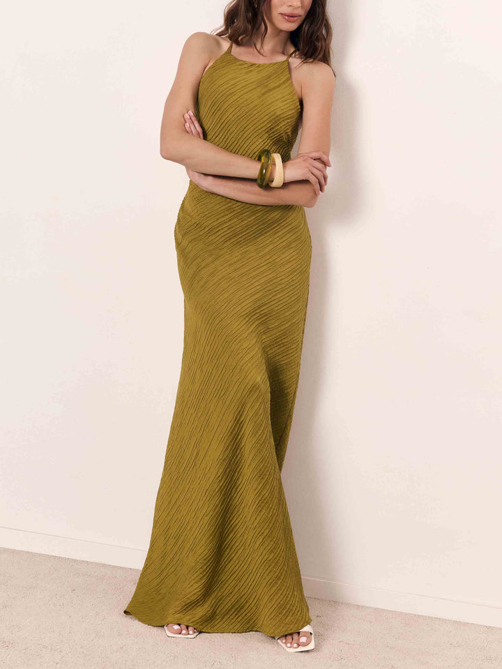 Elegant Sexy Backless Lace-Up Party Maxi Dress