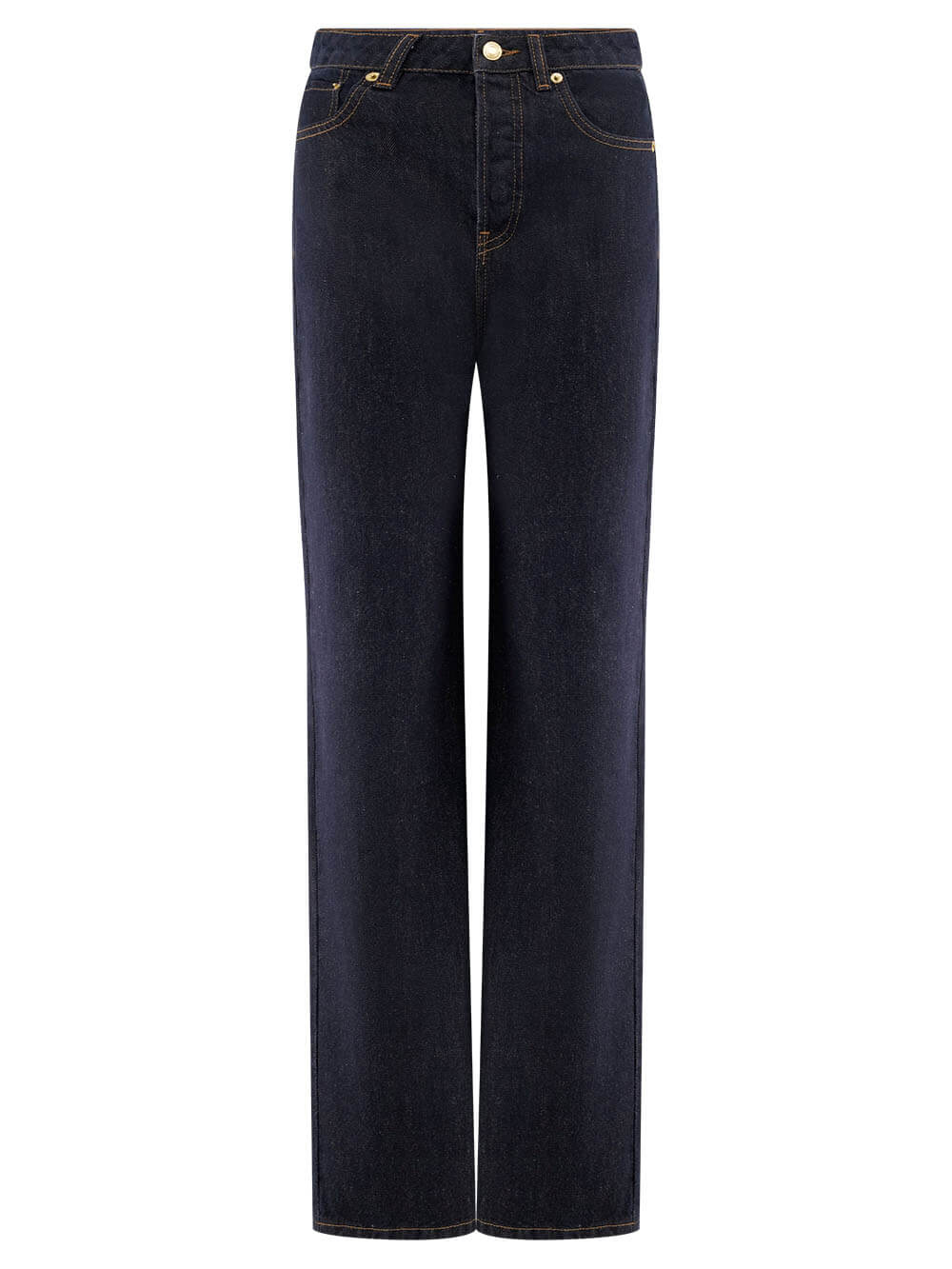 Modern Playful Unique High Waist Pocket Straight Jeans