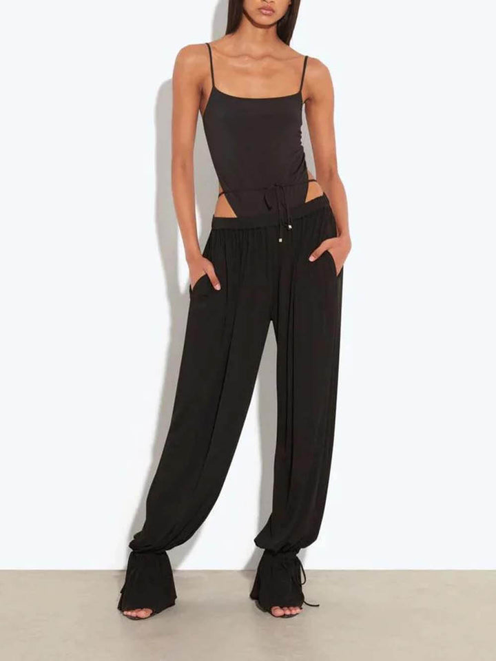 Sexy Backless Spaghetti Strap Bodysuit