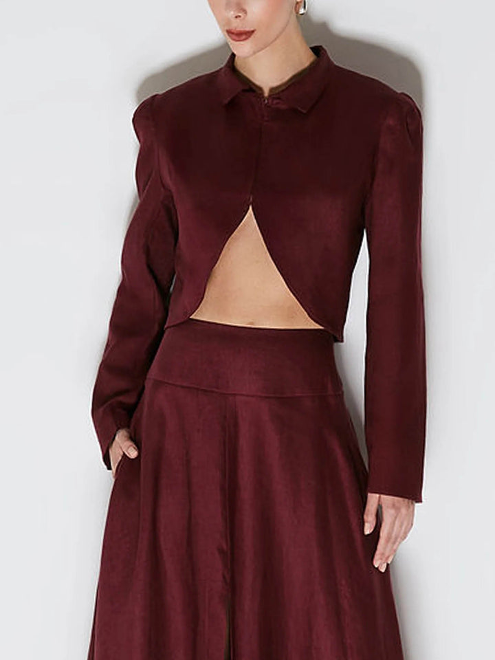 Elegant Asymmetric Short Blazer