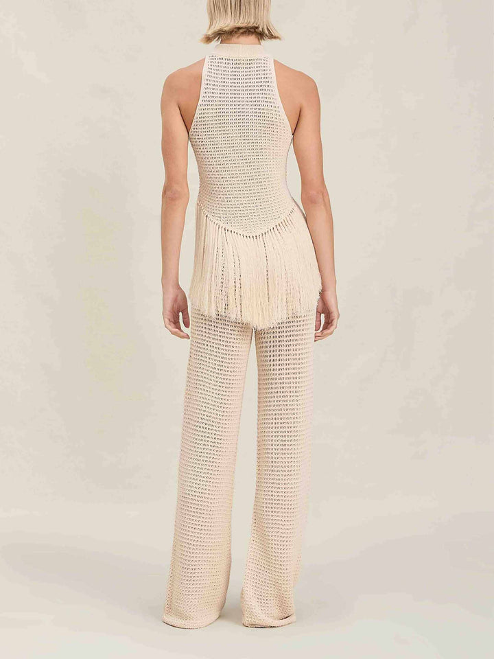 Exquisite Knit Elastic Waistband Pants