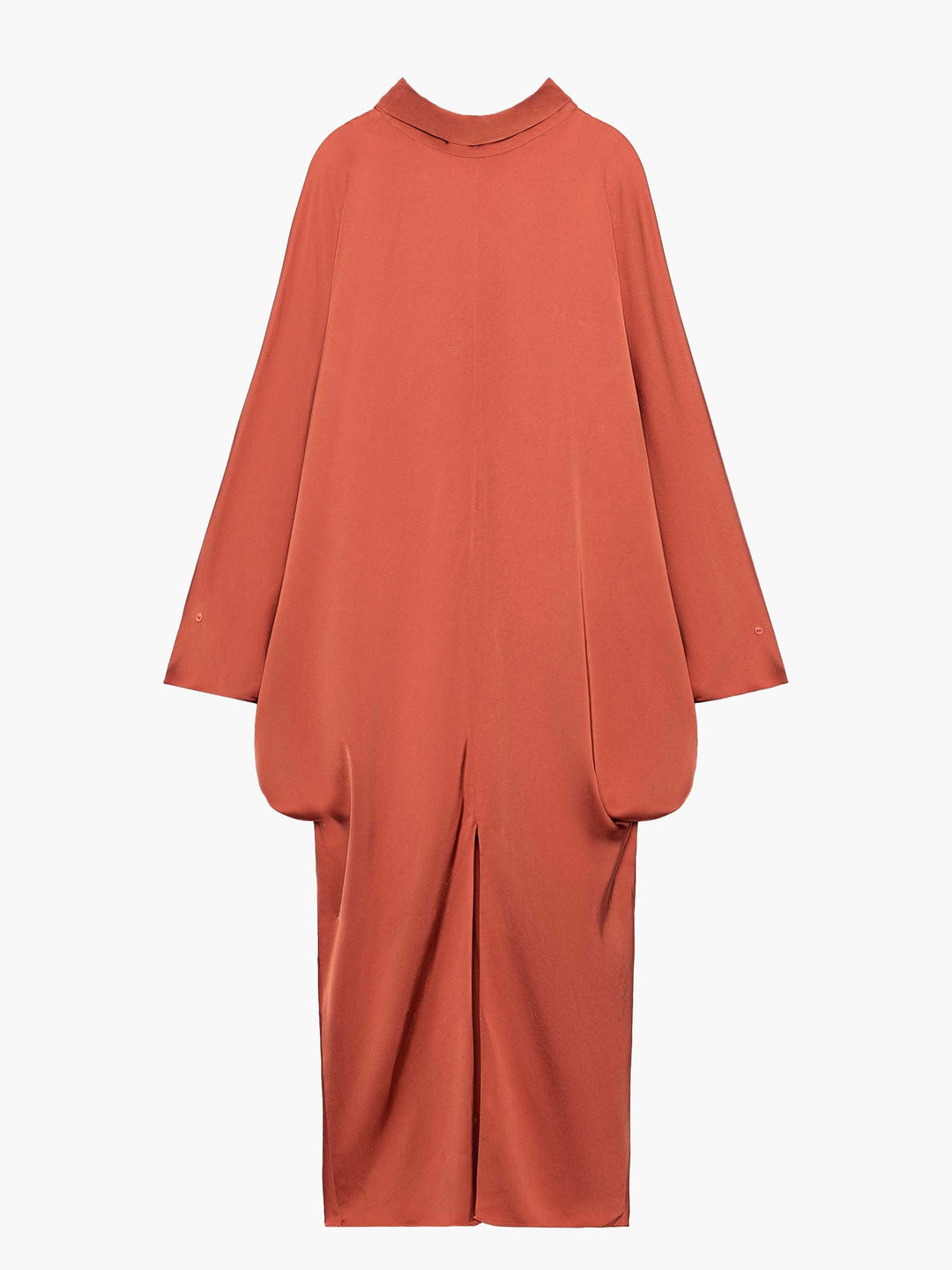 Ochre Silk Wrap Caftan Dress – Bohemian Luxe Resort Wear With V-Neck & Draped Tie Front